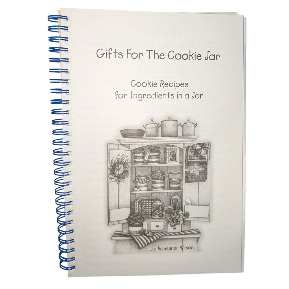 Gifts For The Cookie Jar Recipe Book Lia‎ Roessner Wilson Spiral Bound 2004 DIY